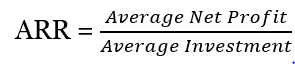 Formula of Accounting Rate of Return