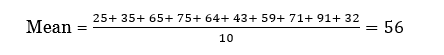 Mean Calculation of Standard Deviation