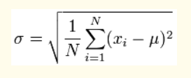 Standard Deviation Formula