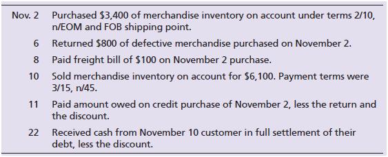 Journalize the following transactions for Master Bicycles using the periodic inventory system. Explanations are not required.


